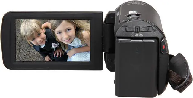 Alt view image 4 of 8 - Panasonic HDC-TM80K Black 1/5.8" MOS 2.7" 230k LCD 34X Optical Zoom High Definition HDD/Flash Memory Camcorder