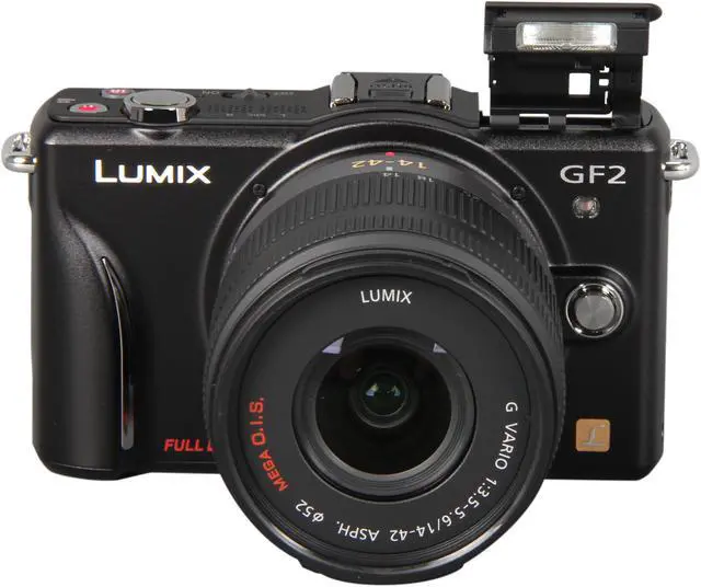 Alt view image 6 of 10 - Panasonic LUMIX DMC-GF2KK Black 12.10 MP Micro Four-Thirds Interchangeable Lens Digital Camera w/ 14-42 lens