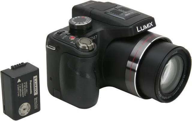 Alt view image 7 of 8 - Panasonic DMC-FZ47K Black 12.1 MP 24X Optical Zoom 25mm Wide Angle Digital Camera