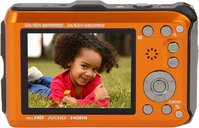 Alt view image 4 of 8 - Panasonic LUMIX DMC-TS4D Orange 12.1 MP 2.7" 230K Action Camera