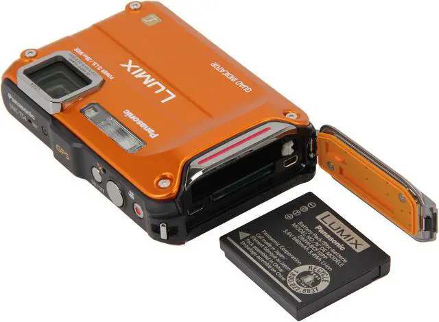 Alt view image 7 of 8 - Panasonic LUMIX DMC-TS4D Orange 12.1 MP 2.7" 230K Action Camera