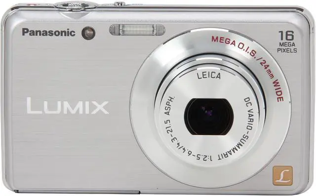 Alt view image 2 of 8 - Panasonic LUMIX DMC-FH8 Silver 16.1 MP 5X Optical Zoom 24mm Wide Angle Digital Camera