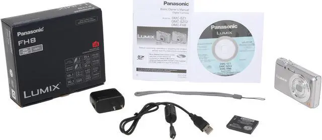 Alt view image 8 of 8 - Panasonic LUMIX DMC-FH8 Silver 16.1 MP 5X Optical Zoom 24mm Wide Angle Digital Camera