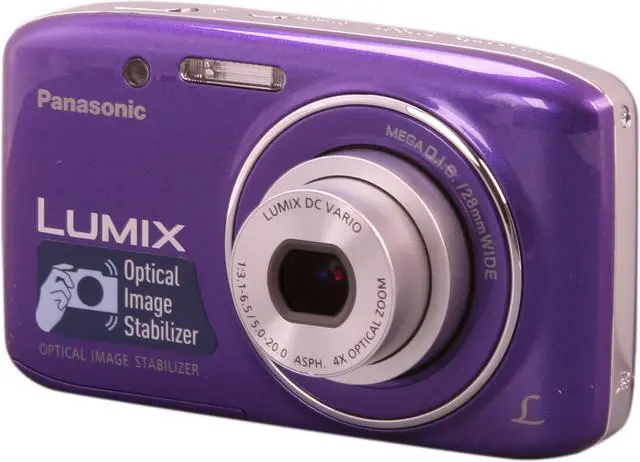 Panasonic LUMIX DMC-S2 Violet 14.1 MP 28mm Wide Angle