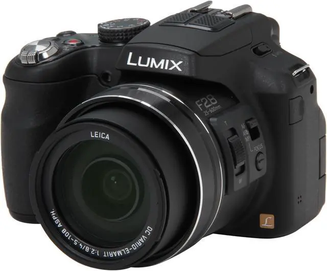 Main image of Panasonic LUMIX FZ200 Black 12.1 MP 24X Optical Zoom 25mm Wide Angle Digital Camera HDTV Output