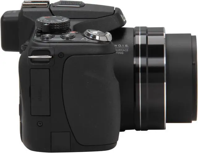Alt view image 5 of 9 - Panasonic LUMIX FZ200 Black 12.1 MP 24X Optical Zoom 25mm Wide Angle Digital Camera HDTV Output