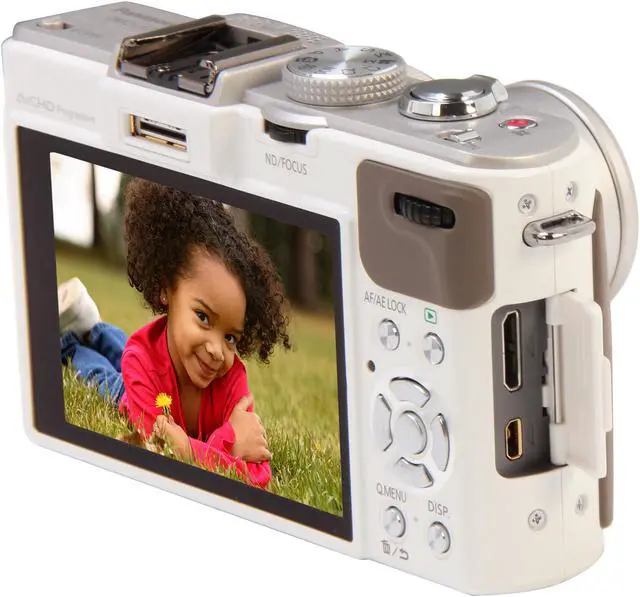 Alt view image 8 of 10 - Panasonic LUMIX LX7 White 10.1 MP 3.8X Optical Zoom 24mm Wide Angle Digital Camera HDTV Output