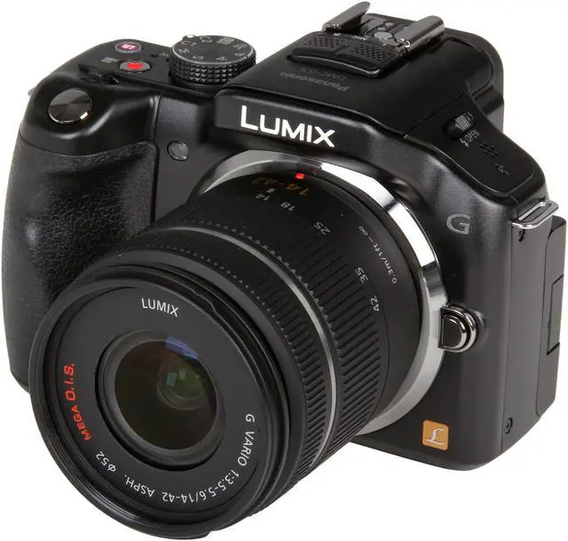 Main image of Panasonic LUMIX G5 (DMC-G5KK) Black 16.05 MP 3.0" 920K Touch LCD Compact System Camera w/ Lumix G Vario 14-42mm Lens Kit