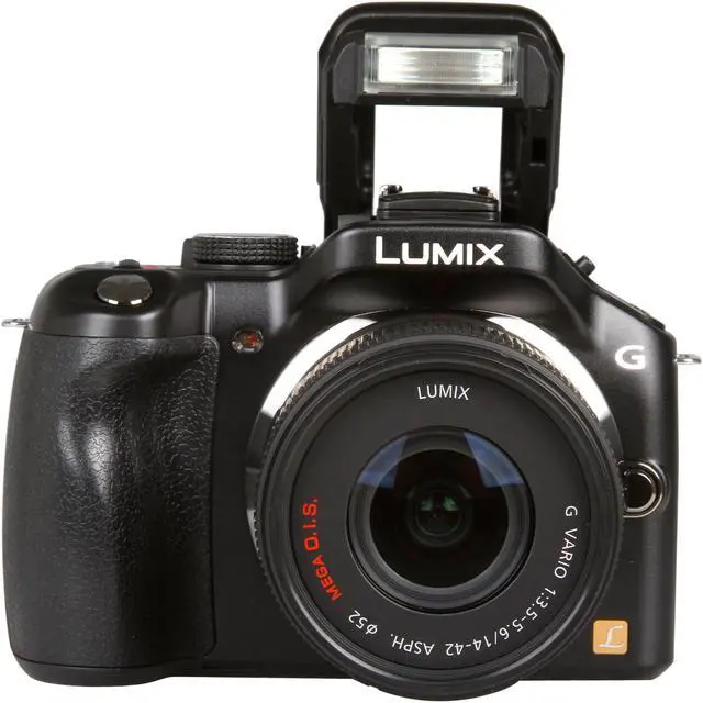 Alt view image 6 of 10 - Panasonic LUMIX G5 (DMC-G5KK) Black 16.05 MP 3.0" 920K Touch LCD Compact System Camera w/ Lumix G Vario 14-42mm Lens Kit
