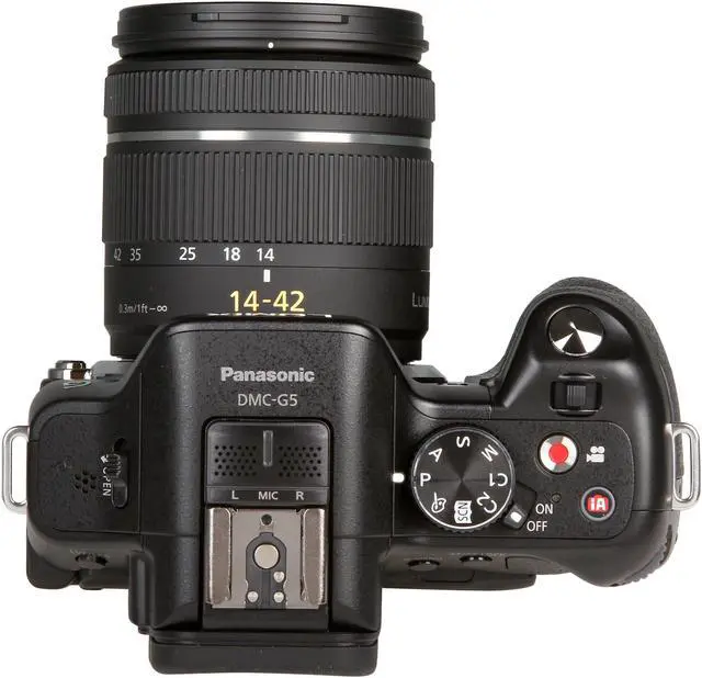 Alt view image 7 of 10 - Panasonic LUMIX G5 (DMC-G5KK) Black 16.05 MP 3.0" 920K Touch LCD Compact System Camera w/ Lumix G Vario 14-42mm Lens Kit