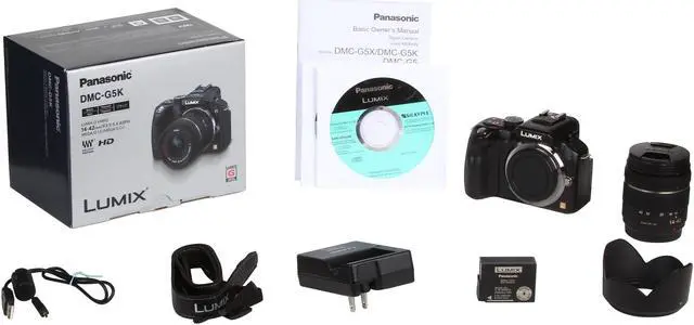 Alt view image 10 of 10 - Panasonic LUMIX G5 (DMC-G5KK) Black 16.05 MP 3.0" 920K Touch LCD Compact System Camera w/ Lumix G Vario 14-42mm Lens Kit