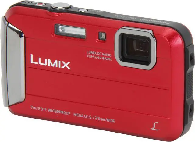 Main image of Panasonic LUMIX TS25 DMC-TS25R Red 16.1 MP 2.7" 230K Active Lifestyle Tough Camera