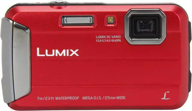 Alt view image 2 of 8 - Panasonic LUMIX TS25 DMC-TS25R Red 16.1 MP 2.7" 230K Active Lifestyle Tough Camera