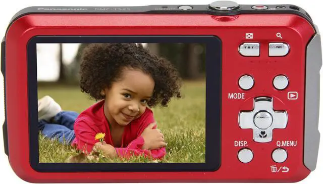 Alt view image 4 of 8 - Panasonic LUMIX TS25 DMC-TS25R Red 16.1 MP 2.7" 230K Active Lifestyle Tough Camera