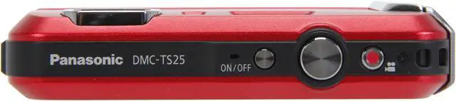 Alt view image 6 of 8 - Panasonic LUMIX TS25 DMC-TS25R Red 16.1 MP 2.7" 230K Active Lifestyle Tough Camera