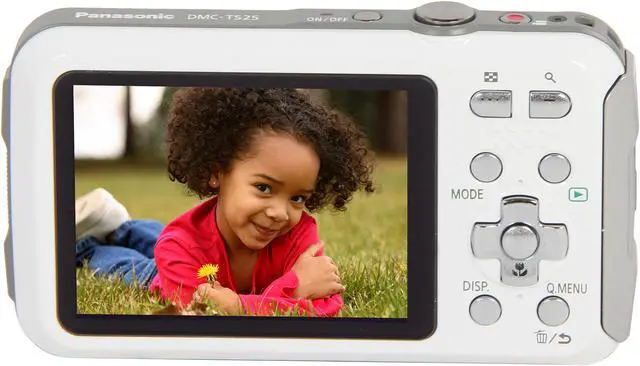 Alt view image 4 of 8 - Panasonic LUMIX TS25 DMC-TS25W White 16.1 MP 2.7" 230K Active Lifestyle Tough Camera