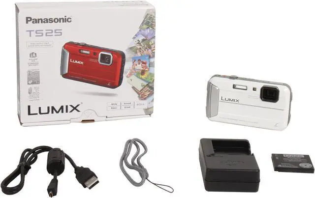 Alt view image 8 of 8 - Panasonic LUMIX TS25 DMC-TS25W White 16.1 MP 2.7" 230K Active Lifestyle Tough Camera