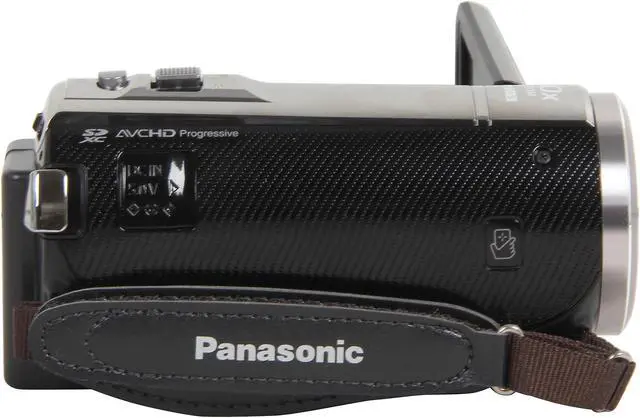 Alt view image 3 of 7 - Panasonic HC-V520K Black 1/5.8" MOS 3.0" LCD 50X Optical Zoom Full HD HDD/Flash Memory Camcorder