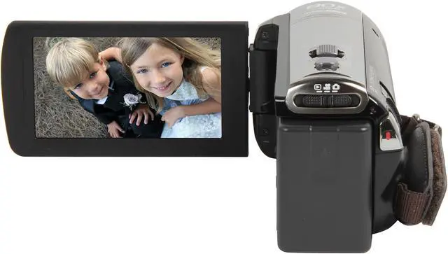 Alt view image 4 of 7 - Panasonic HC-V520K Black 1/5.8" MOS 3.0" LCD 50X Optical Zoom Full HD HDD/Flash Memory Camcorder