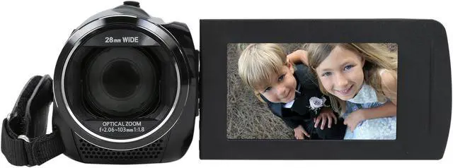 Alt view image 2 of 9 - Panasonic V250 HC-V250K Black 2.7" LCD 50X Optical Zoom Full HD Camcorder