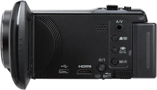 Alt view image 3 of 9 - Panasonic V250 HC-V250K Black 2.7" LCD 50X Optical Zoom Full HD Camcorder