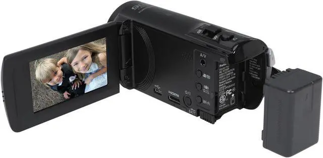 Alt view image 8 of 9 - Panasonic V250 HC-V250K Black 2.7" LCD 50X Optical Zoom Full HD Camcorder