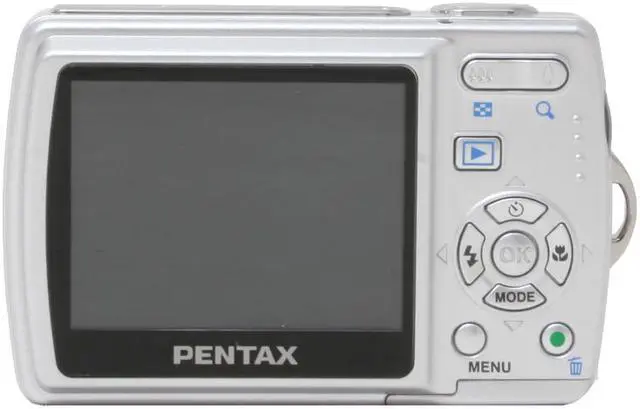 Alt view image 6 of 11 - PENTAX Optio M20 Silver 7.0 MP 3X Optical Zoom Digital Camera