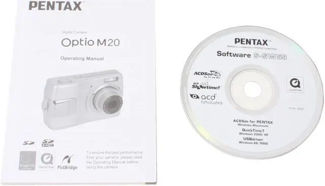 Alt view image 10 of 11 - PENTAX Optio M20 Silver 7.0 MP 3X Optical Zoom Digital Camera