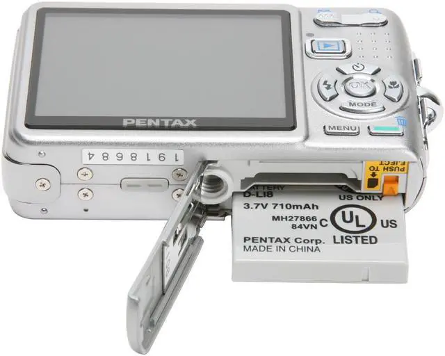 Alt view image 10 of 11 - PENTAX Optio A20 Silver 10.0 MP 3X Optical Zoom Digital Camera