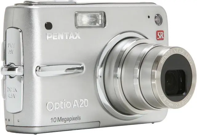 Alt view image 7 of 11 - PENTAX Optio A20 Silver 10.0 MP 3X Optical Zoom Digital Camera