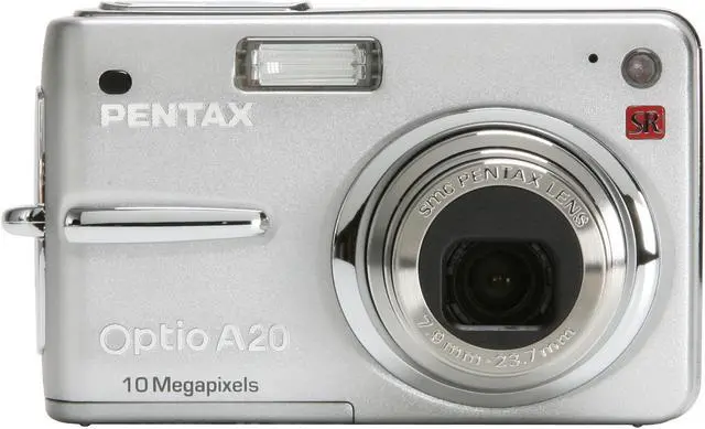 Alt view image 8 of 11 - PENTAX Optio A20 Silver 10.0 MP 3X Optical Zoom Digital Camera