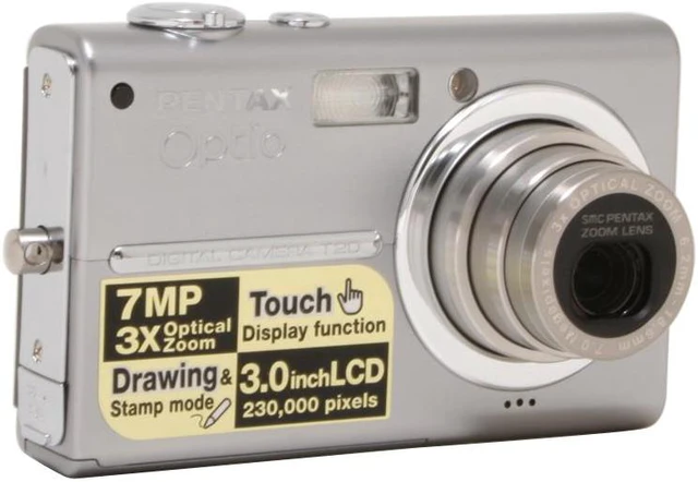 PENTAX Optio T20 Silver 7.0 MP Digital Camera with Touch Screen