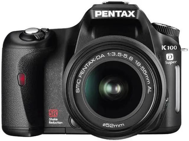 Alt view image 3 of 4 - PENTAX K100D Super Black 6.1 MP Digital SLR Camera / smc PENTAX-DA 18-55mm f/3.5-5.6 AL Lens