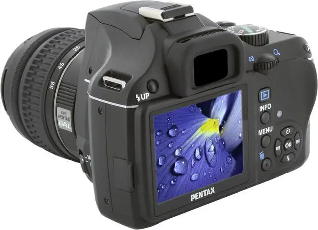 Alt view image 3 of 13 - PENTAX K2000 Black 10.2 MP Digital SLR Camera w/smc PENTAX-DA L 18-55mm f/3.5-5.6 AL Lens & AF200FG Flash