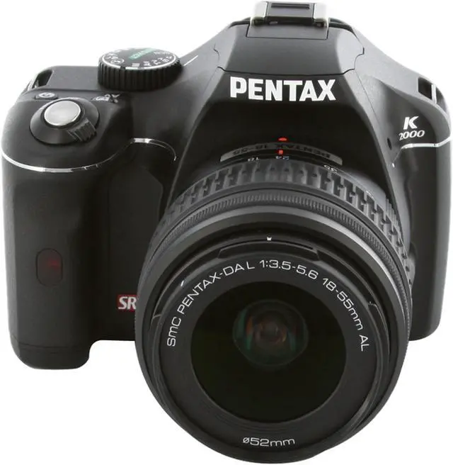 Alt view image 8 of 13 - PENTAX K2000 Black 10.2 MP Digital SLR Camera w/smc PENTAX-DA L 18-55mm f/3.5-5.6 AL Lens & AF200FG Flash