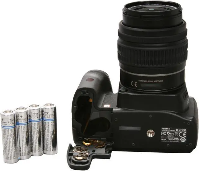 Alt view image 12 of 13 - PENTAX K2000 Black 10.2 MP Digital SLR Camera w/smc PENTAX-DA L 18-55mm f/3.5-5.6 AL Lens & AF200FG Flash