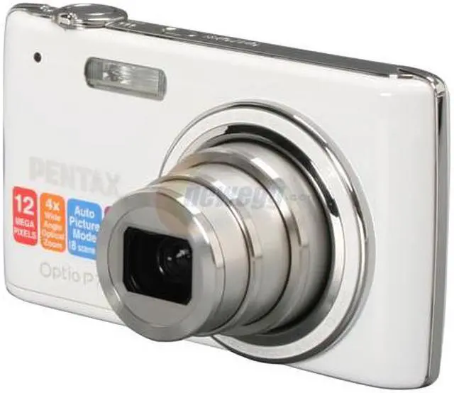 Main image of PENTAX Optio P70 White 12 MP 4X Optical Zoom 27.5mm Wide Angle Digital Camera