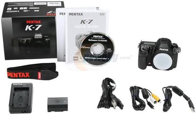 Alt view image 10 of 10 - PENTAX K-7 Black 14.6 MP Digital SLR Camera - Body Only