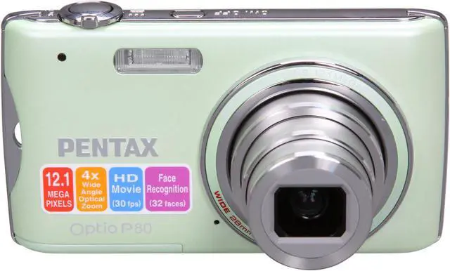 Alt view image 4 of 8 - PENTAX Optio P80 Mint 12.1 MP 4X Optical Zoom Digital Camera