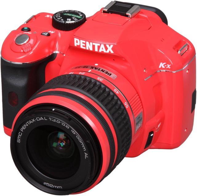 PENTAX K-x Red Digital SLR Camera w/ Red smc PENTAX-DAL 18-55mm f