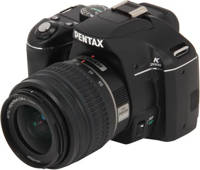Main image of PENTAX K2000 Black 10.2 MP Digital SLR Camera w/smc PENTAX-DA L 18-55mm f/3.5-5.6 AL Lens