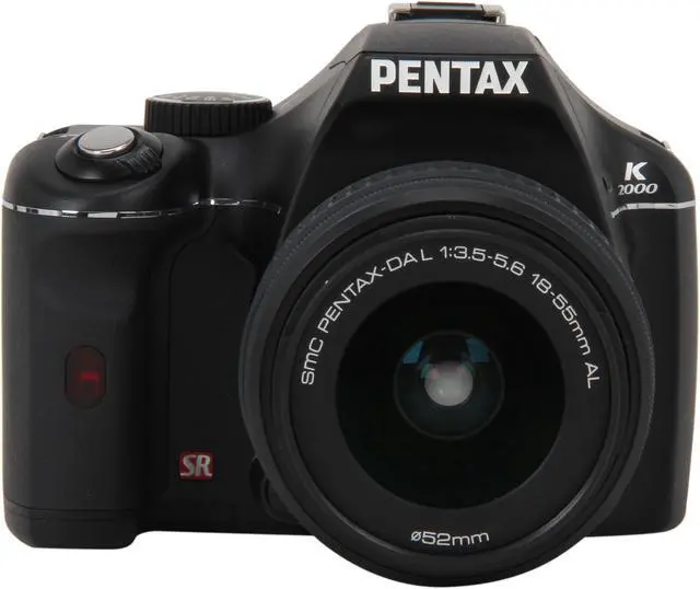 Alt view image 2 of 10 - PENTAX K2000 Black 10.2 MP Digital SLR Camera w/smc PENTAX-DA L 18-55mm f/3.5-5.6 AL Lens