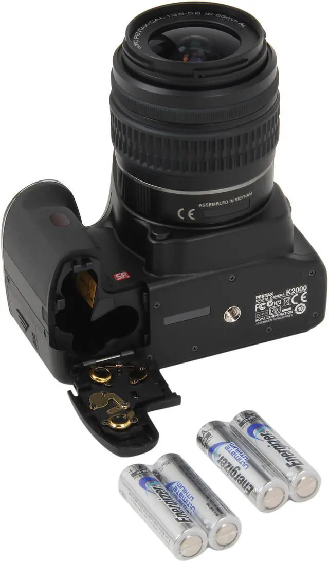 Alt view image 9 of 10 - PENTAX K2000 Black 10.2 MP Digital SLR Camera w/smc PENTAX-DA L 18-55mm f/3.5-5.6 AL Lens