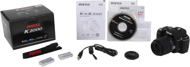 Alt view image 10 of 10 - PENTAX K2000 Black 10.2 MP Digital SLR Camera w/smc PENTAX-DA L 18-55mm f/3.5-5.6 AL Lens