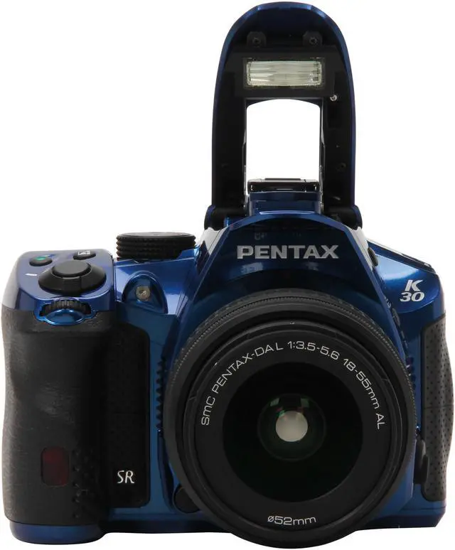 Alt view image 6 of 9 - PENTAX K-30 Lens Kit (15758) Blue 16.3 MP Digital SLR with 18-55mm Lens