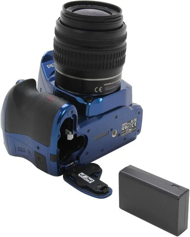 Alt view image 8 of 9 - PENTAX K-30 Lens Kit (15758) Blue 16.3 MP Digital SLR with 18-55mm Lens
