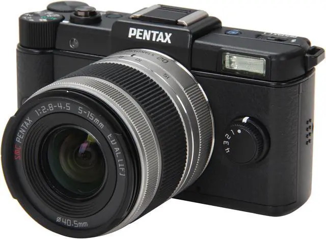 Main image of PENTAX Q (15100) Black 12.4 MP 3.0" 460K LCD Digital Camera with 02 Standard Zoom Lens