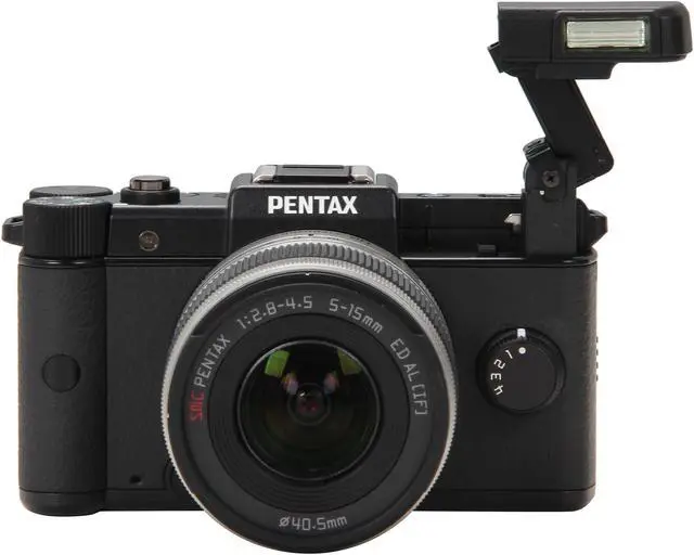 Alt view image 8 of 9 - PENTAX Q (15100) Black 12.4 MP 3.0" 460K LCD Digital Camera with 02 Standard Zoom Lens