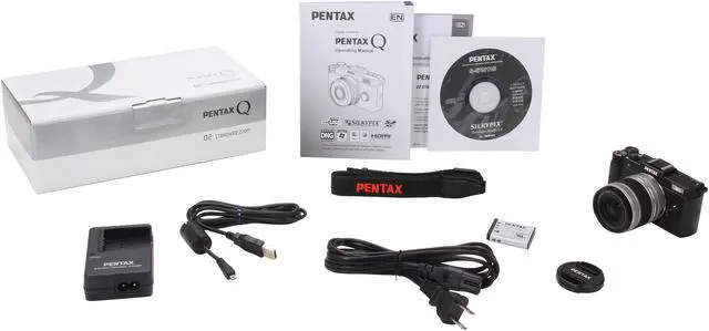 Alt view image 9 of 9 - PENTAX Q (15100) Black 12.4 MP 3.0" 460K LCD Digital Camera with 02 Standard Zoom Lens