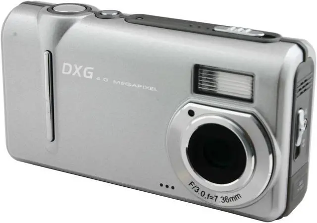 Alt view image 2 of 11 - DXG DXG409 Silver 4.0 MP Digital Camera